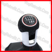 Poza 2 - Maneta Schimbator Viteze Piele Model GTI VW Golf 7 VII  VW Golf 5 V 6 VI Jetta EOS