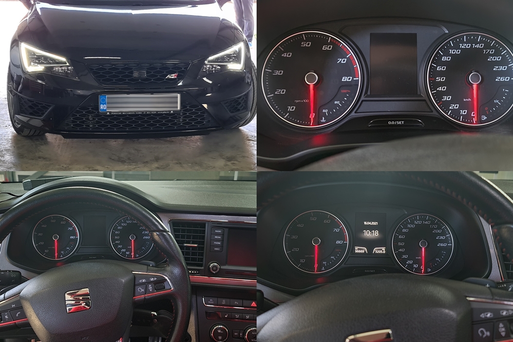 Poza - Seat Leon 5F 2013 Instalare Ceasuri Digitale Virtual Cockpit AID Bord Digital Plasma