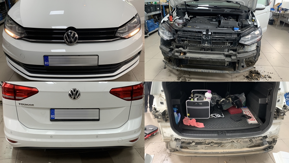 Poza - Montare Senzori Parcare Fata Spate Camera Spate Apple Carplay Android Auto VW Touran 2 II Poza - Montare Senzori Parcare Fata Spate Camera Spate Apple Carplay Android Auto VW Touran 2 II
