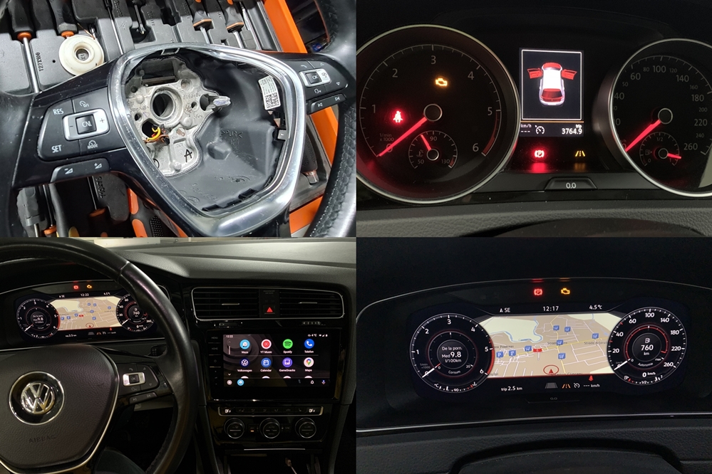 Montare 2 - VW Golf 7 VII 2016 Instalare Senzori Presiune Anvelope TPMS Virtual Cockpit AID Navigatie MIB 2.5
