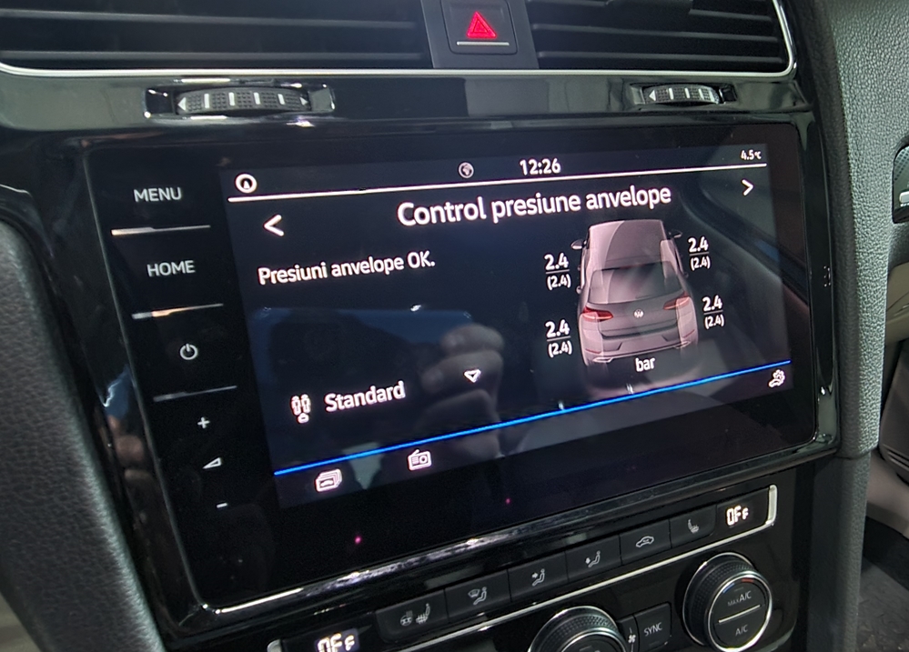 Montare 4 - VW Golf 7 VII 2016 Instalare Senzori Presiune Anvelope TPMS Virtual Cockpit AID Navigatie MIB 2.5