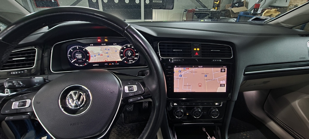 Montare 5 - VW Golf 7 VII 2016 Instalare Senzori Presiune Anvelope TPMS Virtual Cockpit AID Navigatie MIB 2.5