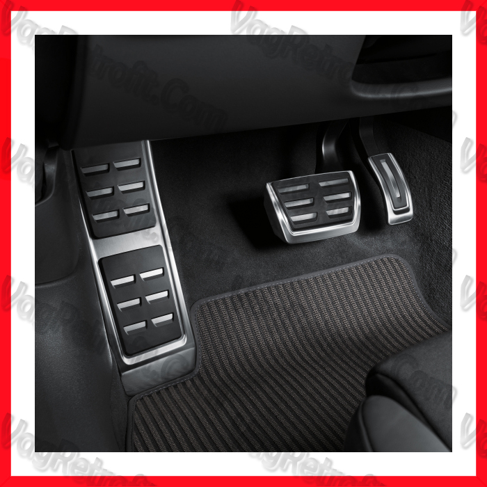Poza 2 - Set Pedale Sport Aluminiu Inox Capace Pedale Sport Audi A6 C8 A7 4K RS S
