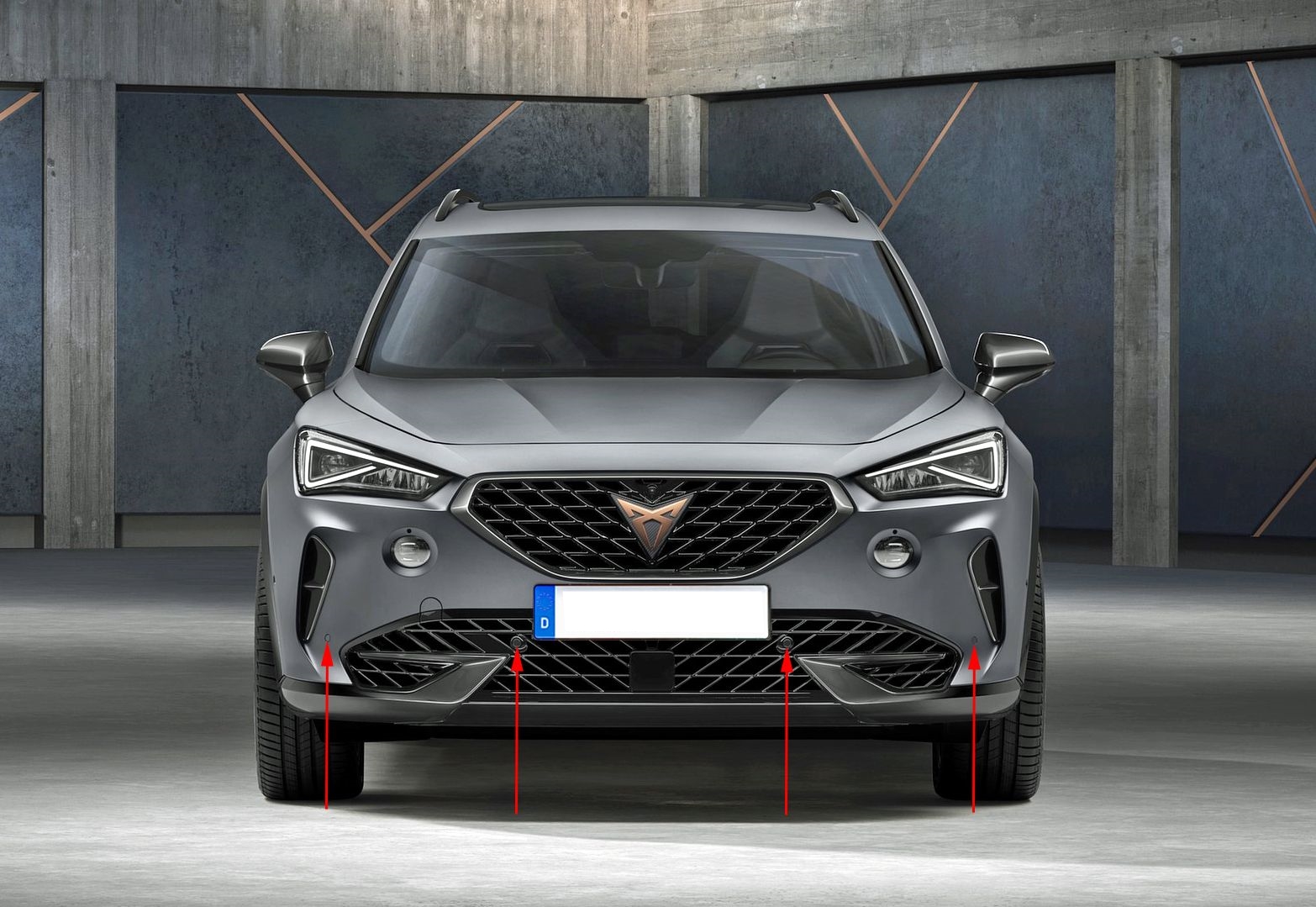 Poza 2 - SET Senzori Parcare Fata Originali CUPRA FORMENTOR 2020 2021 2022 2023 2024