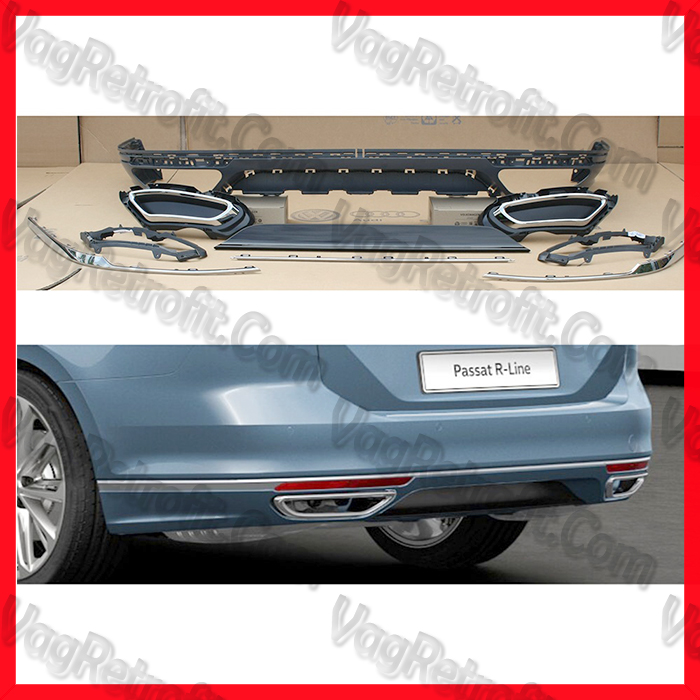 Poza 2 - SET Spoiler Prelungire Bara Spate R LINE Passat B8 3G Poza 2 - SET Spoiler Prelungire Bara Spate R LINE Passat B8 3G