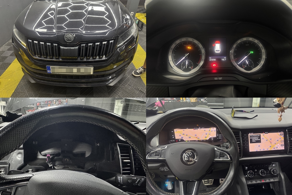 Poza - Skoda Kodiaq 2018 Instalare Ceasuri Digitale Virtual Cockpit Retrofit Bord Digital Original