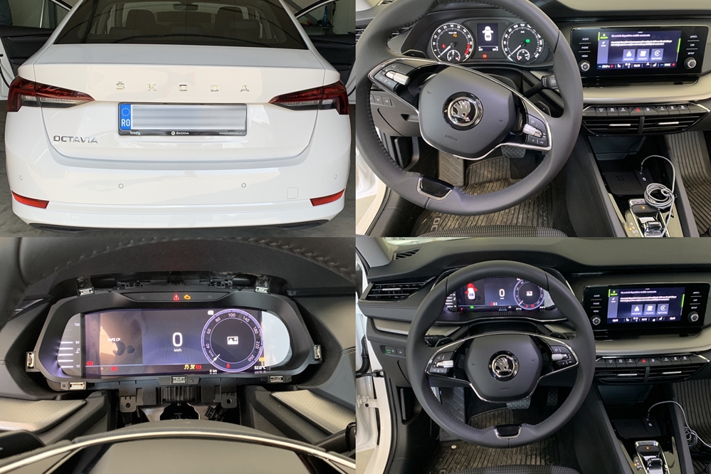 Montare 2 - Skoda Octavia 4 IV 2021 Ceasuri Digitale Active Info Display Virtual Cockpit AID 2021