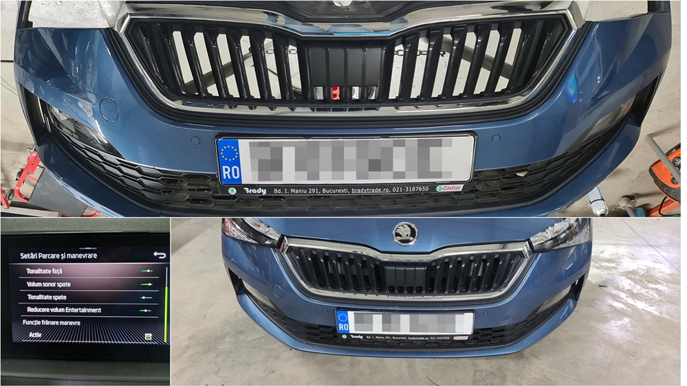 Montare 3 - Skoda Scala 2021 Montaj Senzori Parcare Fata Originali