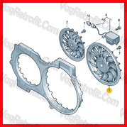 Poza 4 - Ventilator / Electroventilator Mare 400W 400mm Audi A4 8K Audi A5