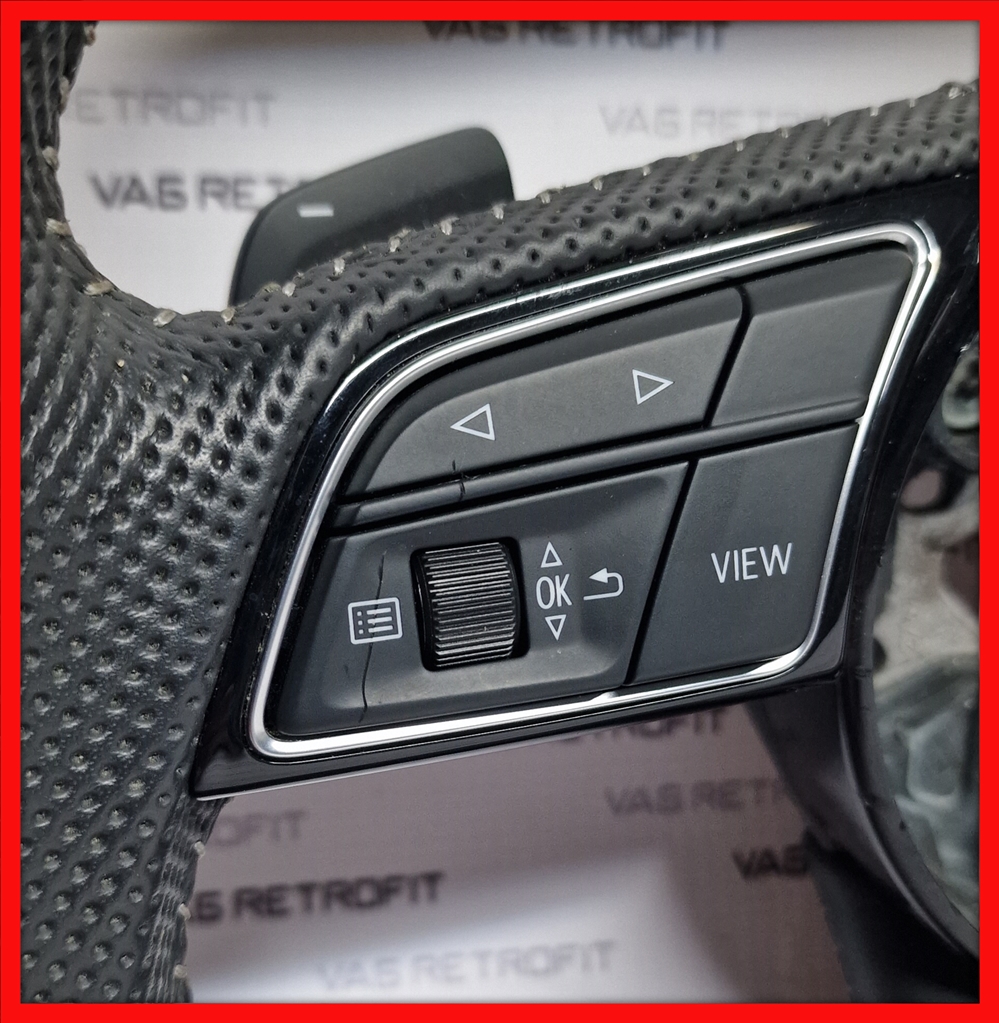 Poza 2 - Volan Audi S Line Tesit Cu Padele A1 A3 A4 B9 A5 F5 A6 A7 A8 Q5 Q7 Volan Sport Audi S Line