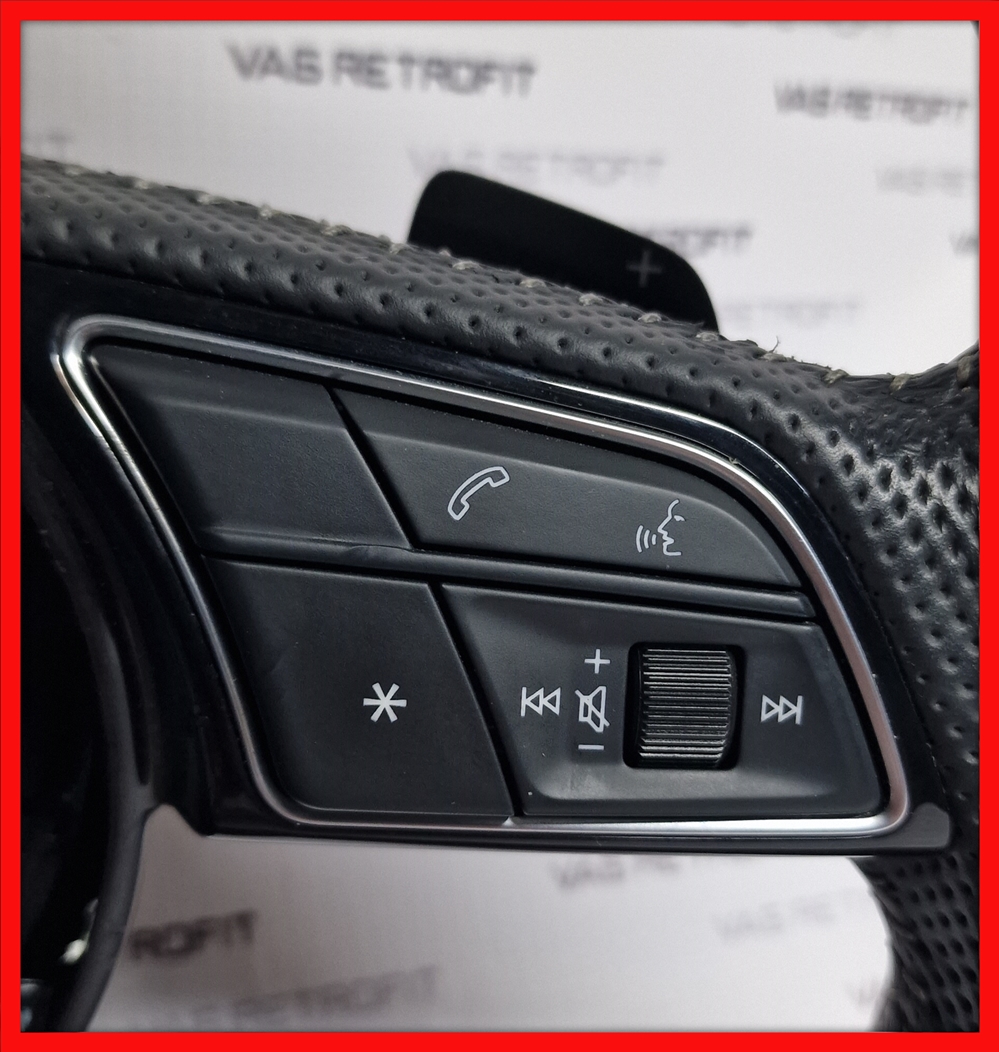 Poza 3 - Volan Audi S Line Tesit Cu Padele A1 A3 A4 B9 A5 F5 A6 A7 A8 Q5 Q7 Volan Sport Audi S Line
