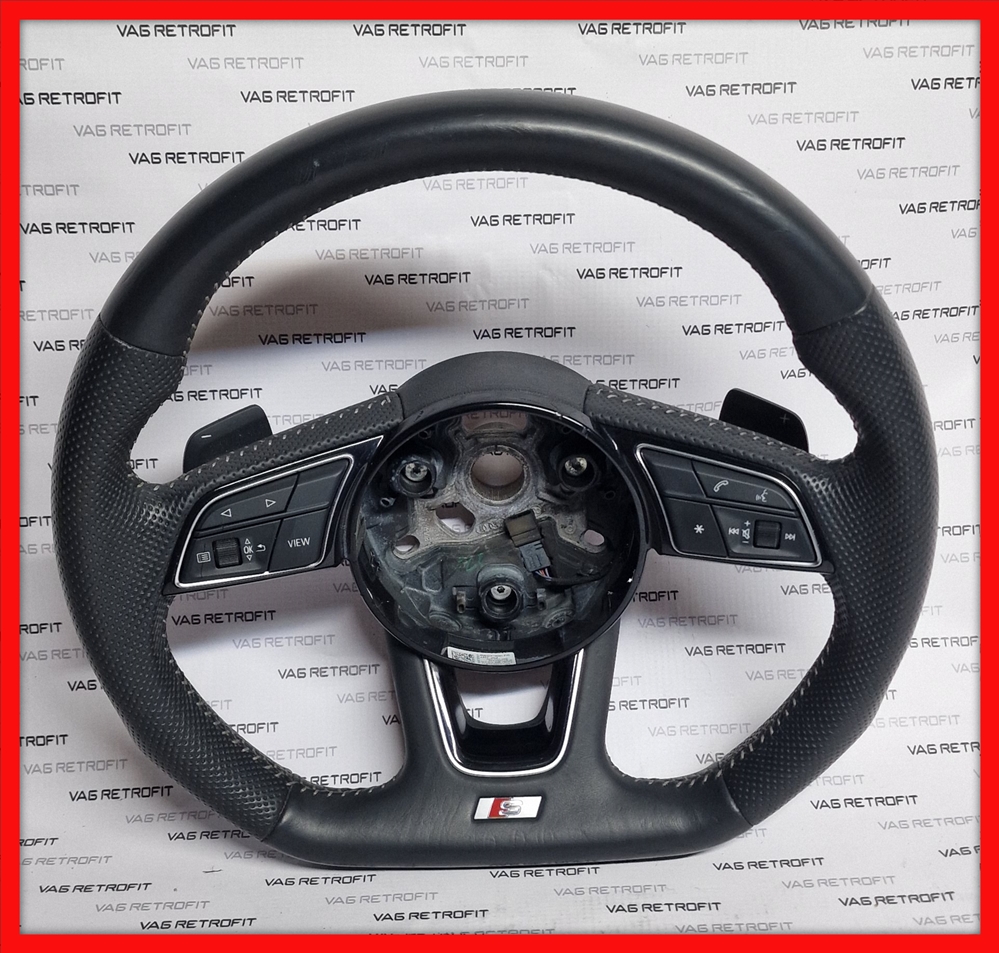 Poza 4 - Volan Audi S Line Tesit Cu Padele A1 A3 A4 B9 A5 F5 A6 A7 A8 Q5 Q7 Volan Sport Audi S Line