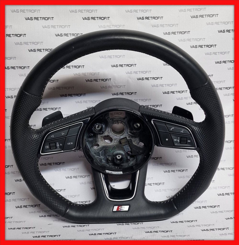 Poza 5 - Volan Audi S Line Tesit Cu Padele A1 A3 A4 B9 A5 F5 A6 A7 A8 Q5 Q7 Volan Sport Audi S Line