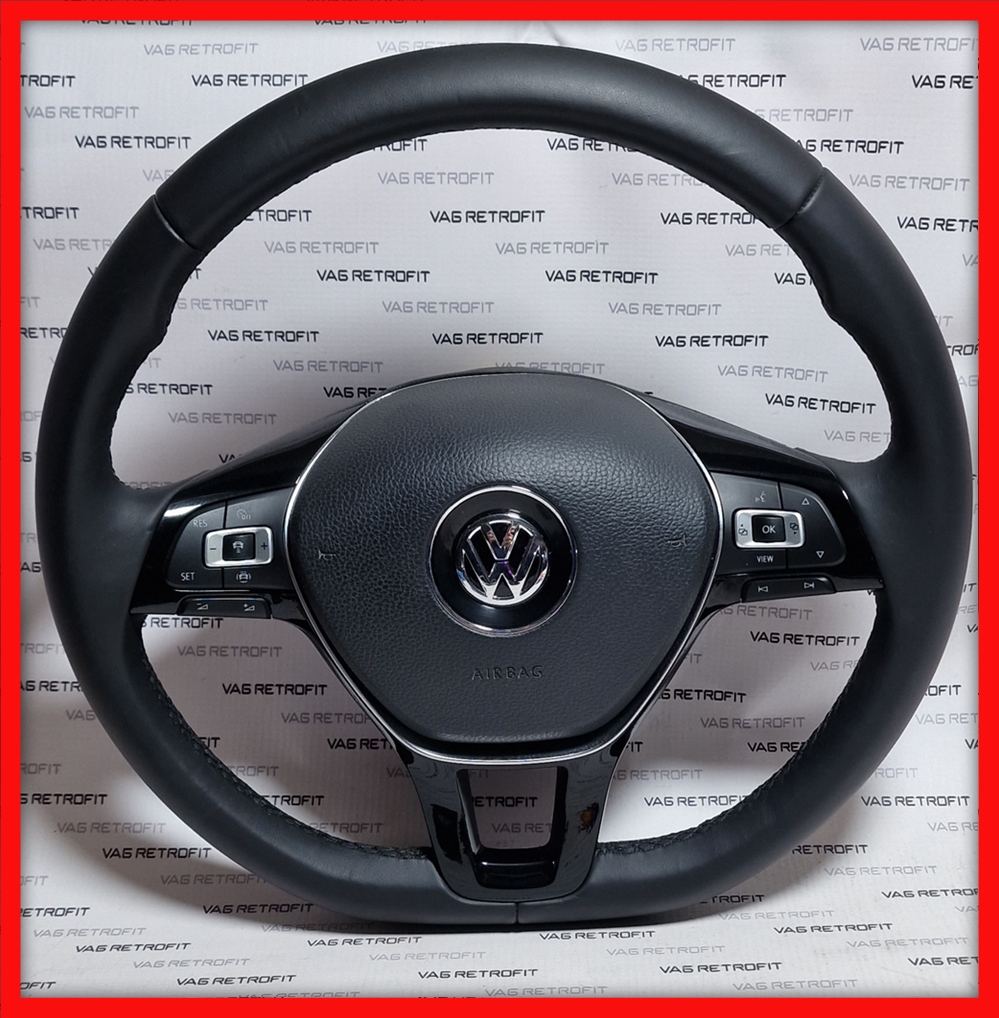 Poza 3 - Volan Piele Cu Comenzi Pilot Automat Tempomat Cruise Control VW Tiguan 2 AD1 Original 