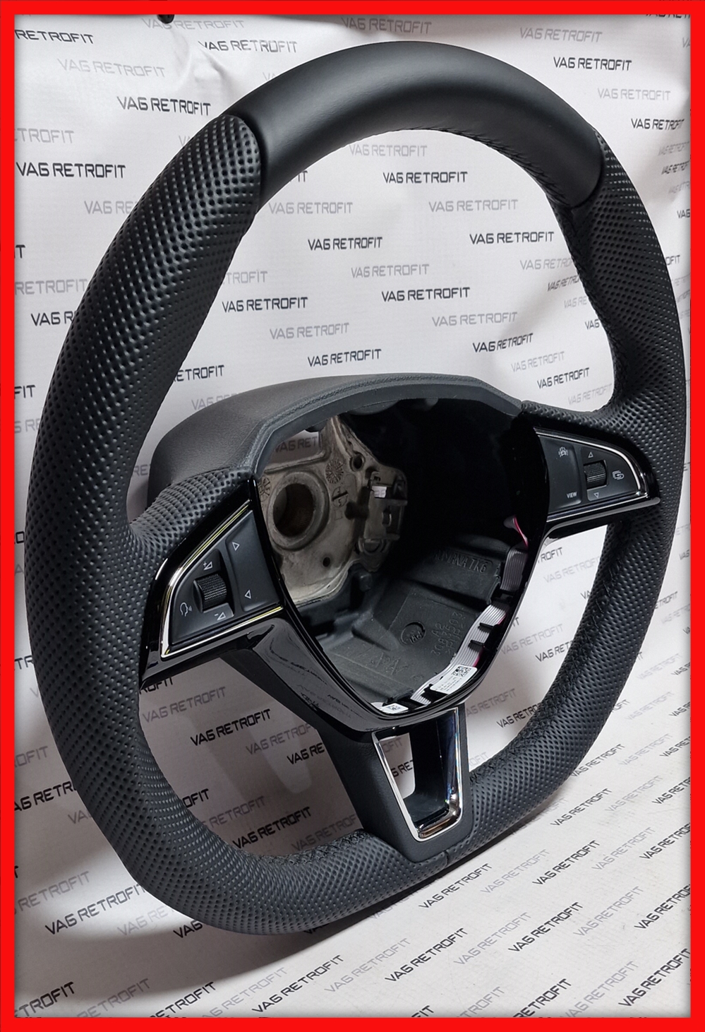 Poza 3 - Volan Skoda RS VRS Sport Cusatura Neagra Octavia Superb Karoq Kodiaq Fabia 