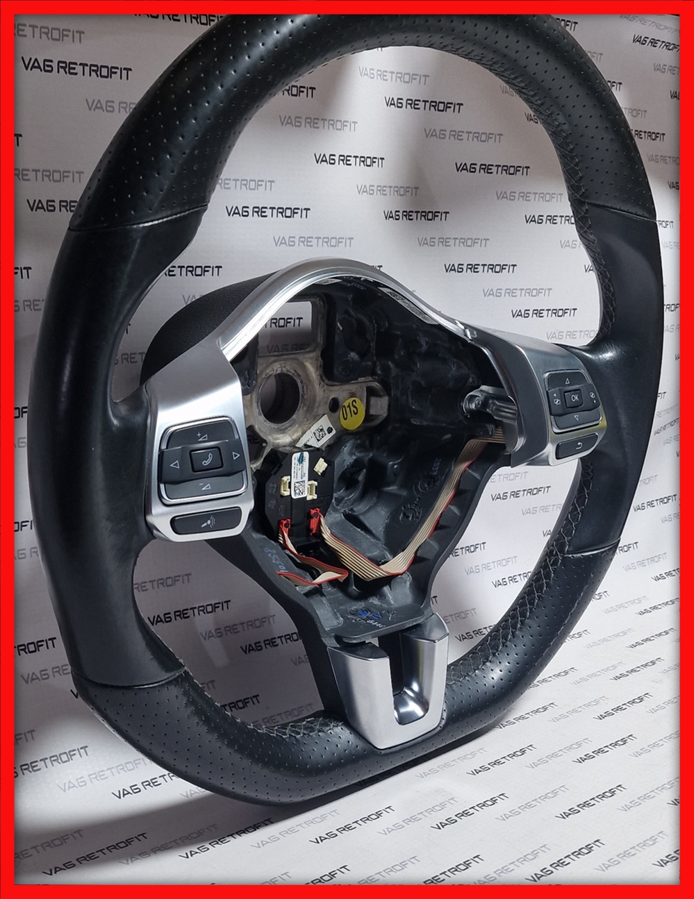 Poza 3 - Volan Sport R VW Golf 5 6 R R Line GTI GTD GT Original Piele Perforata Tesit 