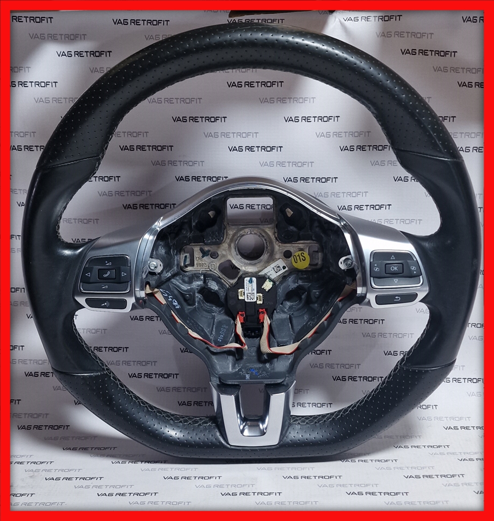 Poza 2 - Volan Sport R VW Golf 5 6 R R Line GTI GTD GT Original Piele Perforata Tesit 