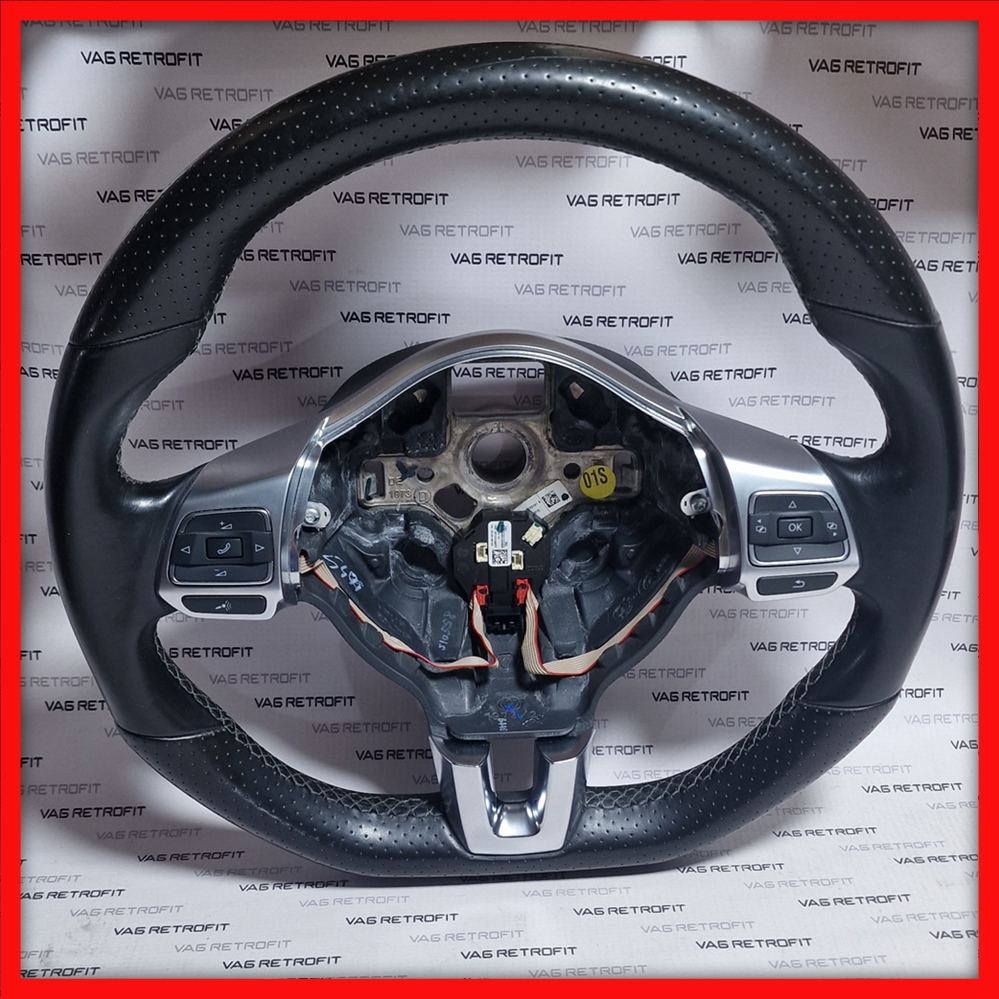 Poza 5 - Volan Sport R VW Golf 5 6 R R Line GTI GTD GT Original Piele Perforata Tesit 
