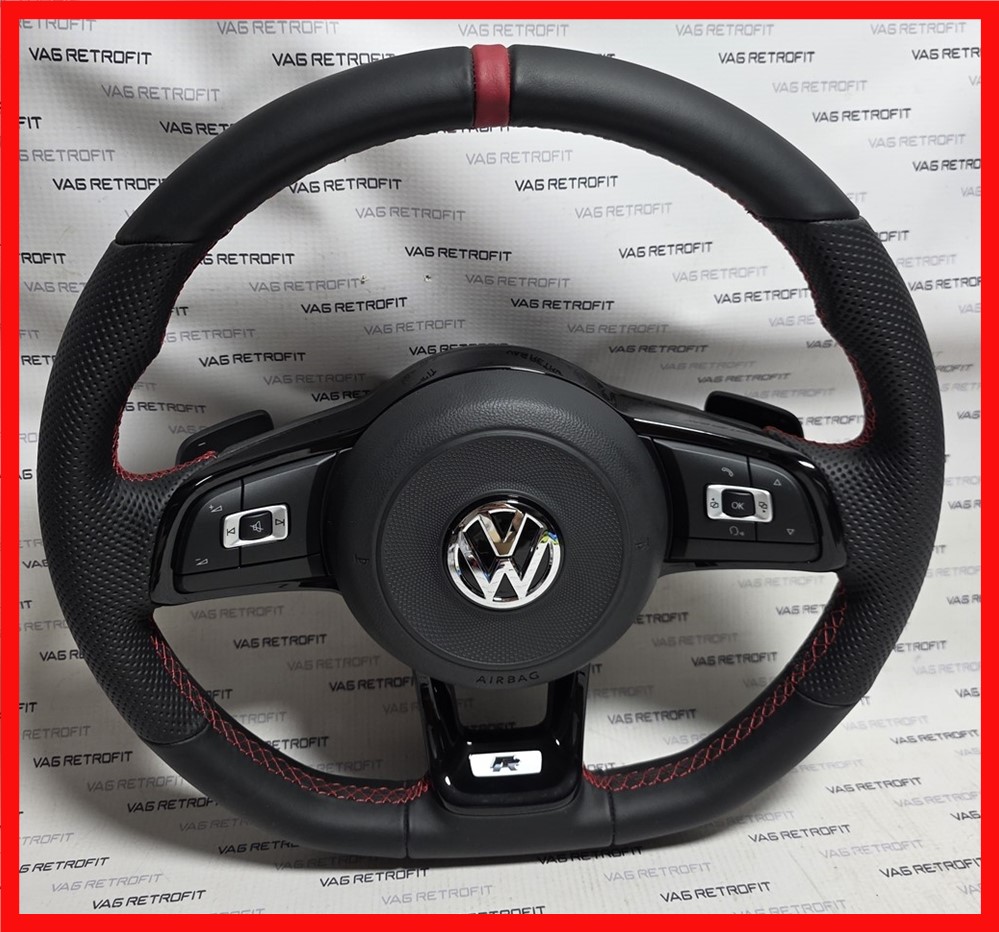 Poza - Volan Sport VW Golf 7 GTI TCR R RLINE GTD Piele Perforata Poza - Volan Sport VW Golf 7 GTI TCR R RLINE GTD Piele Perforata