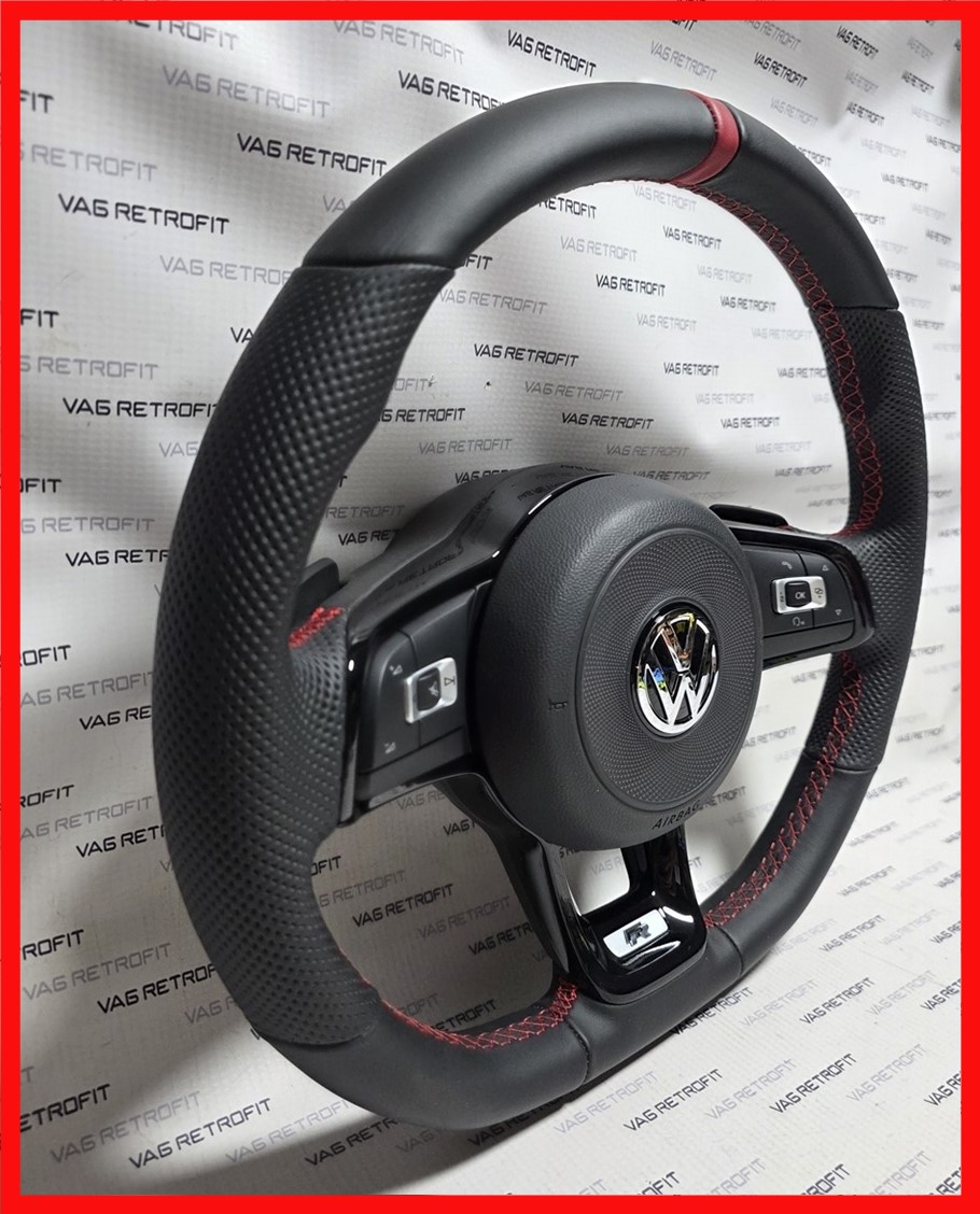 Poza 5 - Volan Sport VW Golf 7 GTI TCR R RLINE GTD Piele Perforata