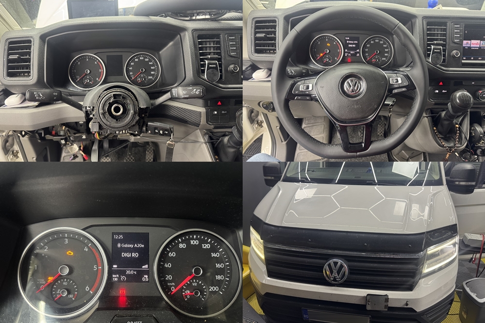 Montare 2 - VW Crafter 2020 Instalare Pilot Automat Cruise Control Tempomat Comenzi Volan