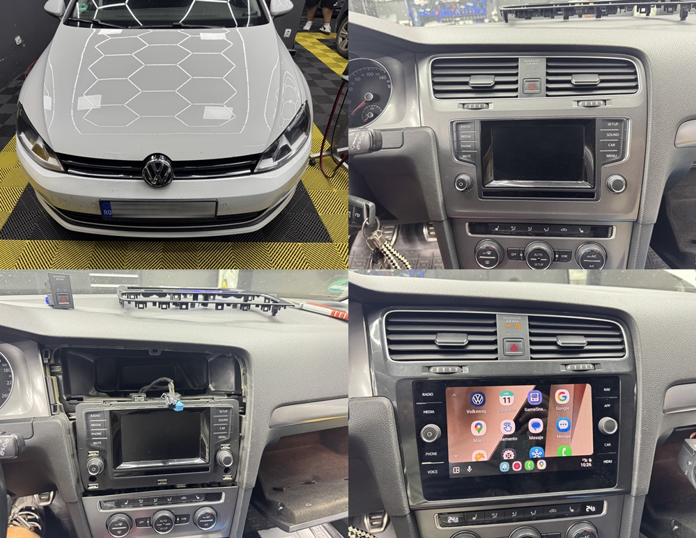Poza - VW Golf 7 2014 Instalare Navigatie Multimedia MIB2 Mib 2 Instalare Display Navigatie 8 Inch
