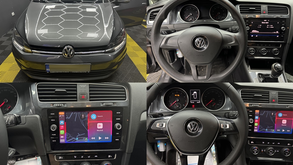Instalare - VW Golf 7 2016 Instalare Volan Multifunctional Piele Unitate MIB 2 APP Connect Apple Carplay Bucuresti
