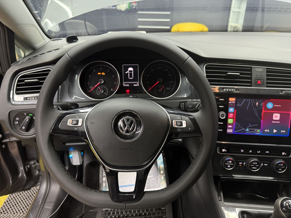 Montare 9 - VW Golf 7 2016 Instalare Volan Multifunctional Piele Unitate MIB 2 APP Connect Apple Carplay Bucuresti