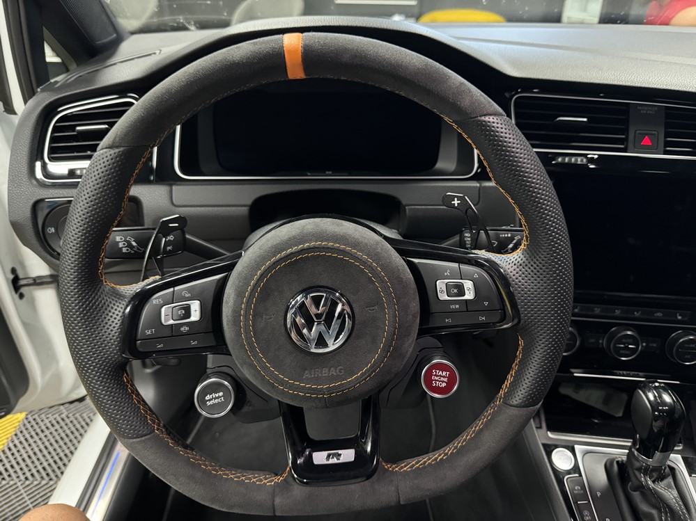 Montare 3 - VW Golf 7 R 2018 Instalare Modul Volan Butoane Pornire Motor Drive Mode Pe Volan Functionale