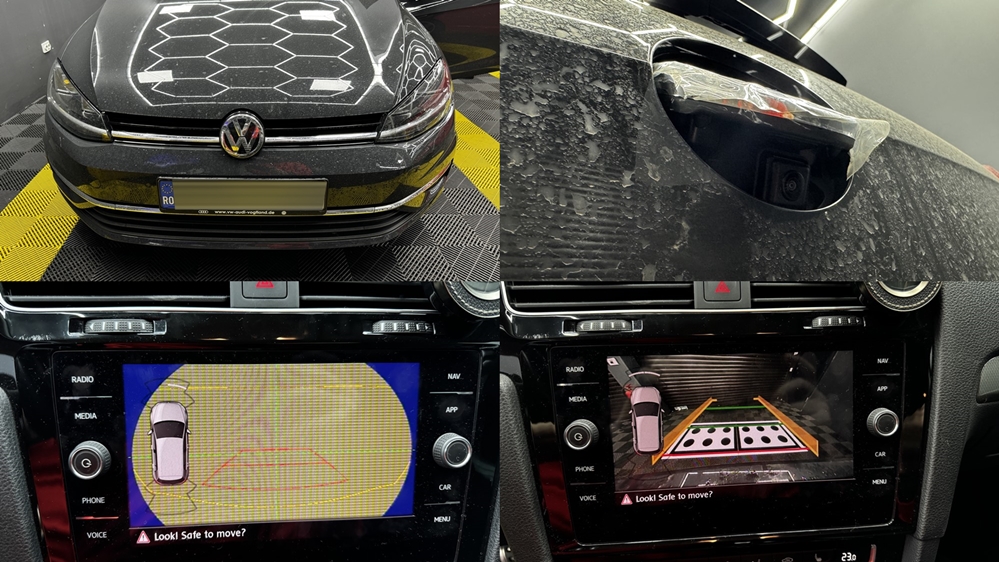 Poza - VW Golf 7 VII 2017 Montare Instalare Camera Marsarier In Sigla Emblema Originala