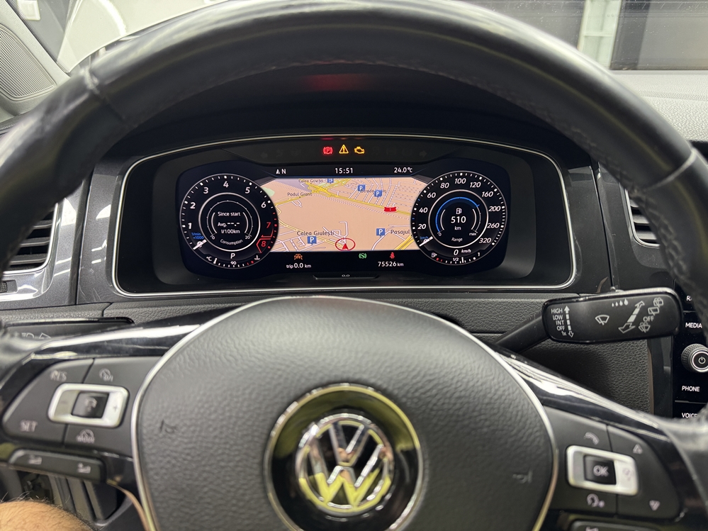 Montare 9 - VW Golf 7 VII 2019 Instalare Ceasuri Digitale Virtual Cockpit AID Calibrare Senzor Radar Distronic ACC