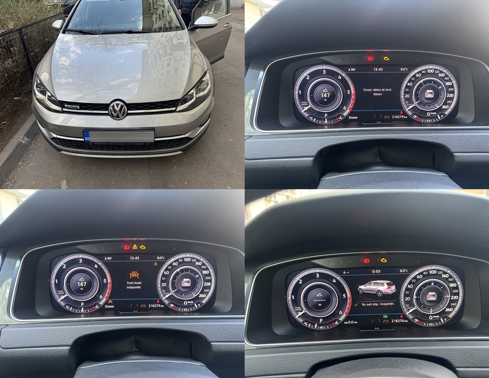 Poza - VW Golf VII 7 2016 Reparatie Ceasuri Digitale Bord Remediere Eroare B2000 41 Tablou De Bord Atelier Front Assist Indisponibil
