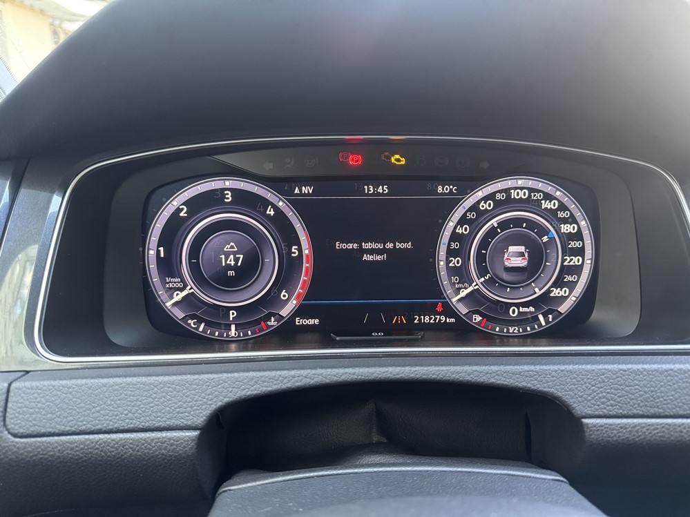 Montare 2 - VW Golf VII 7 2016 Reparatie Ceasuri Digitale Bord Remediere Eroare B2000 41 Tablou De Bord Atelier Front Assist Indisponibil