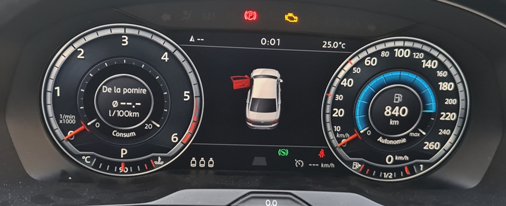 Montare 3 - VW Passat B8 2015 Inlocuire Display Ceasuri Digitale Virtual Cockpit AID 