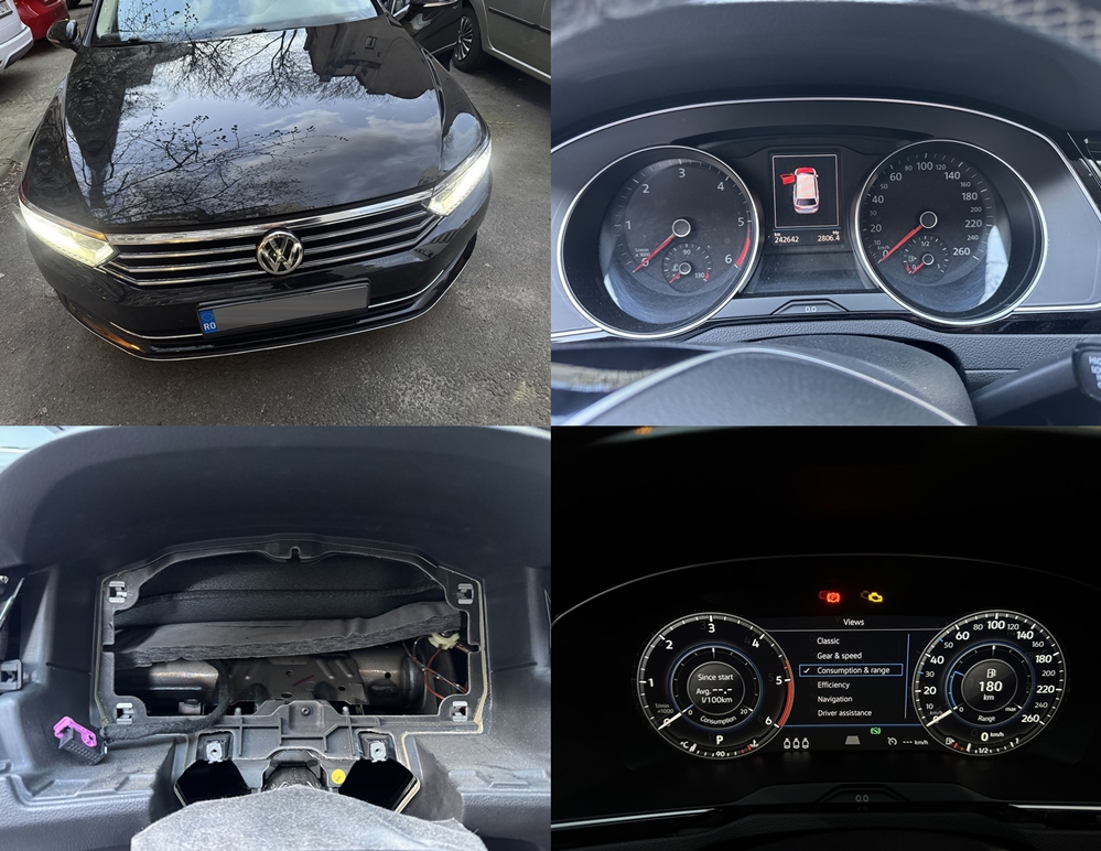 Poza - VW Passat B8 2020 Instalare Ceasuri Digitale Bord Virtual Cockpit AID Originale