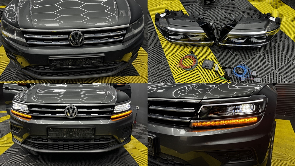 Poza - VW Tiguan 2 AD1 2018 Instalare Faruri FULL LED Matrix Originale 