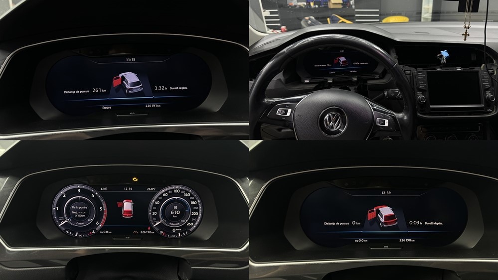 Instalare - VW Tiguan AD1 Reparatie Ceasuri Digitale Remediere Problema Eroare: Tablou de bord. Atelier! Front Assist indisponibil. Bucuresti