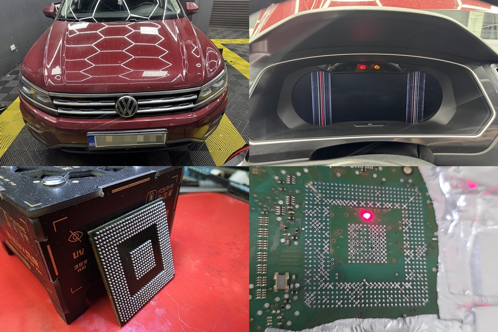 Poza - VW Tiguan 2017 Reparatie Ceasuri Bord Digitale Virtual Cockpit Defecte Ecran Negru La Contact Pus