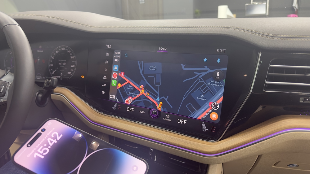 Montare 18 - VW Touareg CR 2020 Activare Carplay / Android Auto Full Screen Apple Carplay Wireless