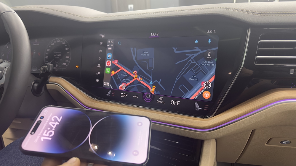 Montare 14 - VW Touareg CR 2020 Activare Carplay / Android Auto Full Screen Apple Carplay Wireless